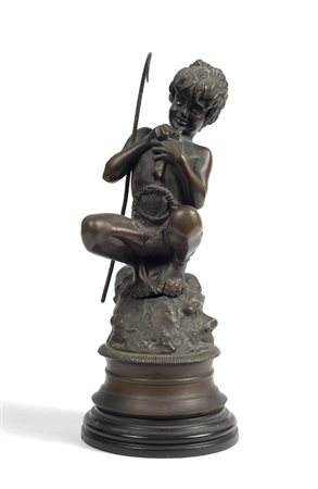 Pescatorello Sculturina in bronzo da Vincenzo Gemito, cm. 25 € 200/300
