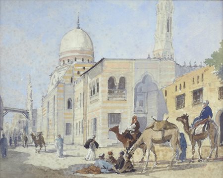 Anonimo del XIX sec. Moschea Acquerello su carta, cm.24,5x30,5 € 500/700