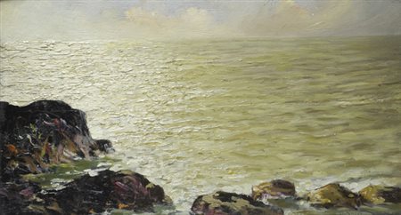 Anonimo del XX sec. Marina Olio su tavola, cm. 30x40 € 100/200