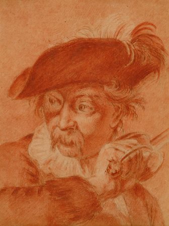 Anonimo XIX sec. Volto Disegno a matita su carta, cm. 25x19 € 350/550