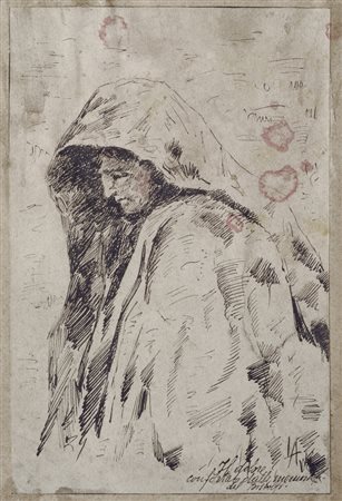 Anonimo, fine XIX sec. Il dolore confortato dalle memorie del Bistolfi China...