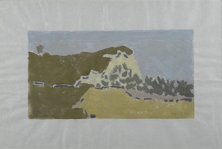 Mario Augusto (Firenze, 1895 - 1941) Promontorio, 1980 Litografia, mm.370x...