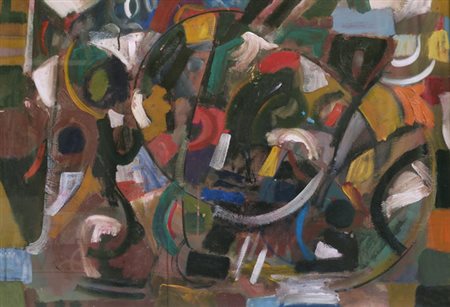 Alvaro Baragli (Firenze, 1925) Senza titolo, 1987 Olio su tela, cm. 98,5x68...