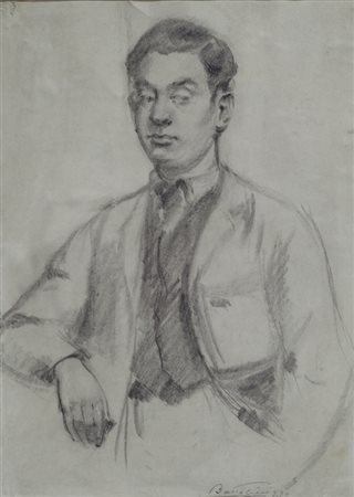 Ugo Vittore Bartolini (Firenze, 1906 - Milano, 1975) Ritratto, 1930 Matita su...