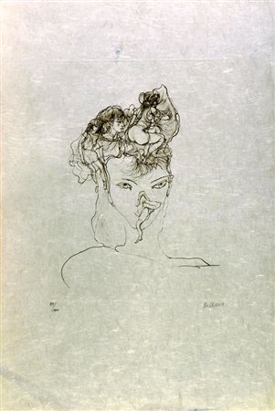 Hans Bellmer (Kattowicz, 1902 - Parigi, 1975) Senza titolo Acquaforte su...