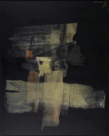 Jean Mario Berti (Livorno, 1917 - 1991) Immagini, 1960 Tecnica mista su tela,...