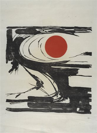 Nello Bini Senza titolo Xilografia, cm. 92x63 quattro xilografie.