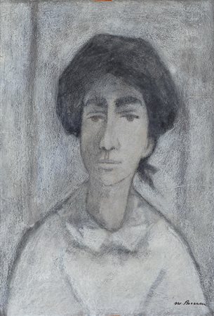 Marcello Boccacci (Firenze, 1914 - 1996) Ragazza Pastelli su carta, cm. 50x35...