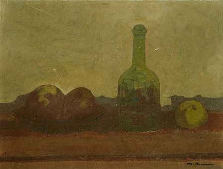 Marcello Boccacci (Firenze, 1914 - 1996) Natura morta Olio su cartone, cm....