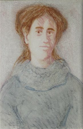 Marcello Boccacci (Firenze, 1914 - 1996) Ritratto Tecnica mista su...