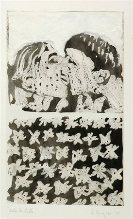 A. Borgese Solo le stelle, 1992 Tecnica mista su carta, cm. 22x13 € 100/150