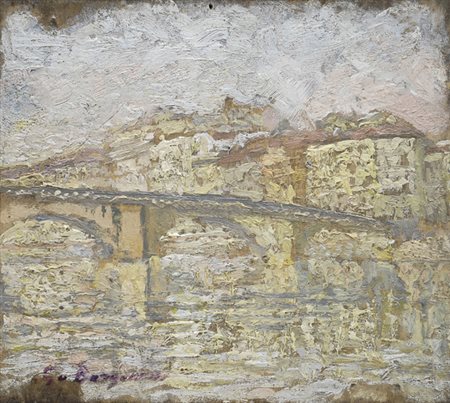 Guido Borgianni (New York, 1915 - Firenze, 2011) Ponte Santa Trinita, 1945...