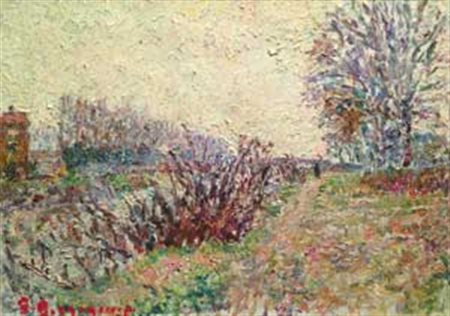 Guido Borgianni (New York, 1915 - Firenze, 2011) Paesaggio, 1996 Olio su...