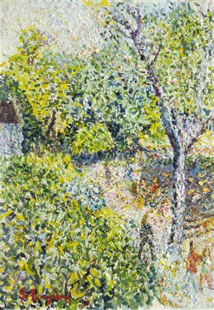 Guido Borgianni (New York, 1915 - Firenze, 2011) I giardini, 2006 Olio su...