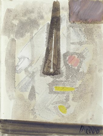 Gastone Breddo (Padova, 1915 - Firenze, 1991) Bottiglia e oggetti Tecnica...