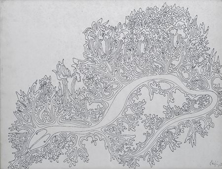 Corrado Cagli (Ancona, 1910 - Roma, 1976) Snake river, 1962 Inchiostro su...