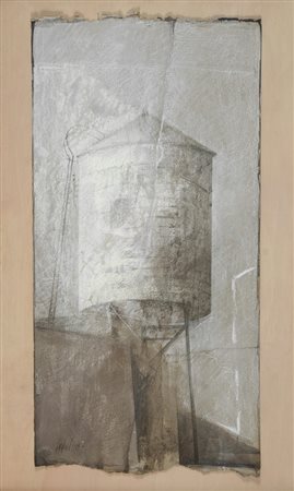 Pedro Cano (Blanca, 1944) Matertonr III, 1989 Tecnica mista su carta, cm....