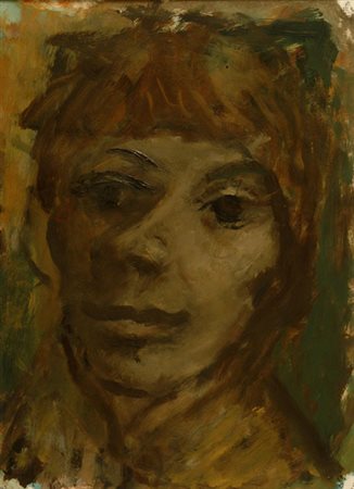 Ugo Capocchini (Barberino Val d'Elsa, 1901 - Firenze, 1980) Volto Olio su...