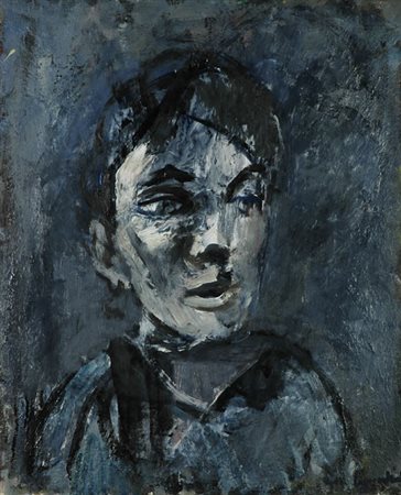 Ugo Capocchini (Barberino Val d'Elsa, 1901 - Firenze, 1980) Volto di donna,...