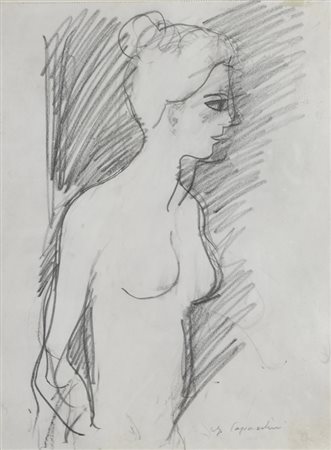 Ugo Capocchini (Barberino Val d'Elsa, 1901 - Firenze, 1980) Figura Matita su...