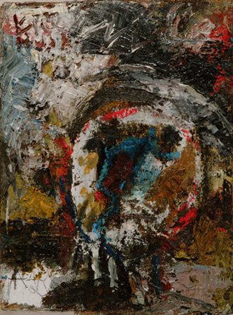 Emanuele Cappello (Vittoria, 1936) Ignoto poeta, 2004 Olio su tela, cm. 40x30...