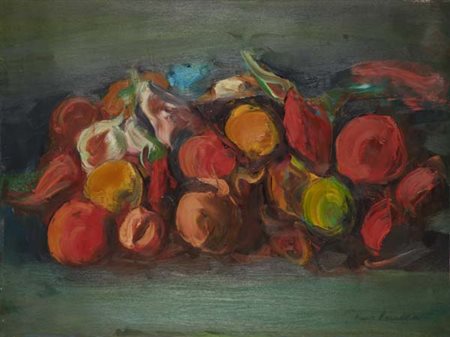 Furio Cavallini (Piombino, 1929) Natura morta, 1970 Olio su tela, cm. 60x80...