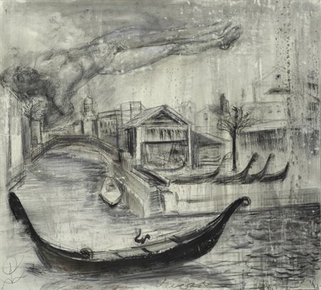 Bruno Ceccobelli (Montecastello Vibio, 1952) Lo Squero di San Trovaso Tecnica...