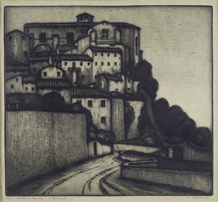 Celestino Celestini (Città di Castello, 1882 - Firenze, 1961) Veduta di...