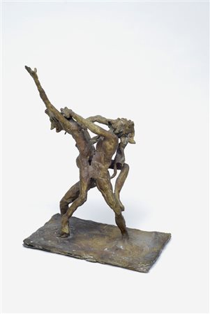 Piero Cerato (Torino, 1946) Ercole e Caco Bronzo, cm. h. 34 € 300/500