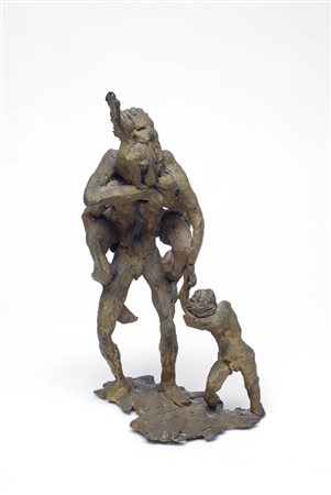 Piero Cerato (Torino, 1946) Enea e Anchise Bronzo, cm. h. 28 € 300/500