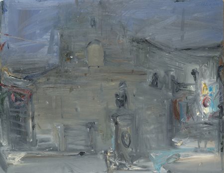 Folco Chiti Batelli (Firenze, 1932 - 2011) San Lorenzo, 1990 Olio su tavola,...