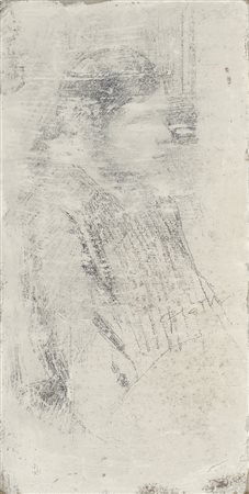 Cesare Ciani (Firenze, 1854 - 1925) Ragazza seduta Matita su carta, cm....