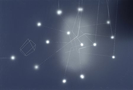 Carlo Cioni (Firenze, 1930) Costellazione, 1976 Gesso su carta, cm. 67,5x46...