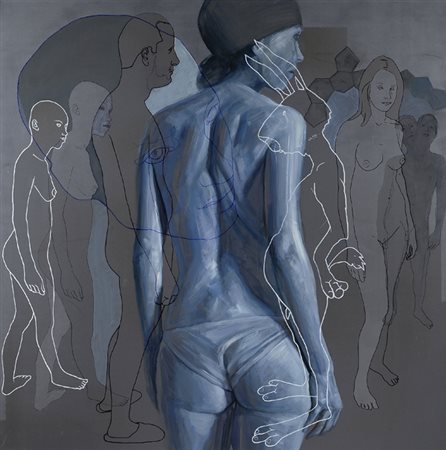 Constantin (Poggibonsi, 1974) Senza titolo Acrilico su alluminio, cm. 100x100...