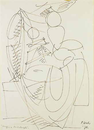 Primo Conti (Firenze, 1900 - Fiesole, 1988) Senza titolo, 1975 Litografia,...