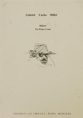 Primo Conti (Firenze, 1900 - Fiesole, 1988) Ballata per Primo Conti...