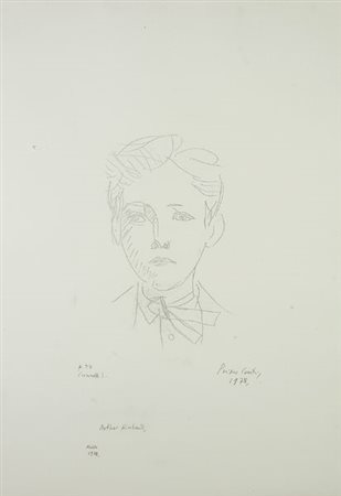 Primo Conti (Firenze, 1900 - Fiesole, 1988) Volto, 1978 Litografia, mm....