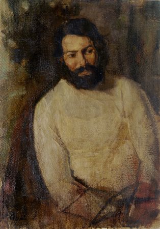 Paolo Coppini Ritratto virile Olio su tela, cm. 70x50 Firma in basso a...