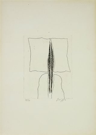 Roberto Crippa (Milano, 1921 - Bresso, 1972) Senza titolo Acquaforte, mm....