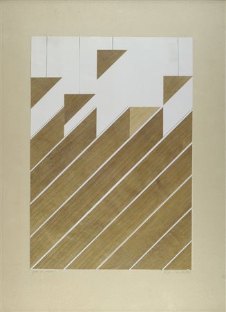 Luigi Davitti Ipotesi di progetto, 1977 Collage e penna su carta, cm. 50x35...