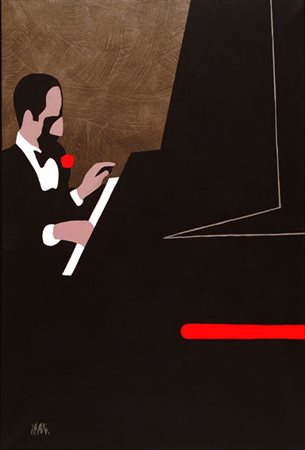 Fabio De Poli (Genova, 1947) George, una rapsodia per Tella, 1997 Olio su...