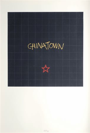 Fabio De Poli (Genova, 1947) Chinatown, 1976 Acrilico su cartone, cm. 102x73...