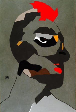 Fabio De Poli (Genova, 1947) Accademia Olio su tela, cm 120x80 Firma in basso...