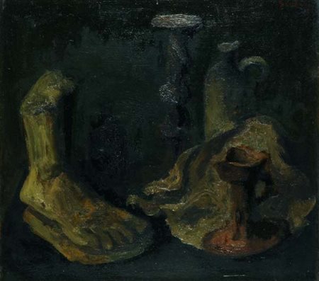 Osman Lorenzo de Scolari (Palermo, 1908 - Firenze, 1998) Natura morta, 1946...