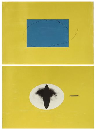 Gianni Dessi (Roma, 1955) Faccia a faccia, 1991 Litografia, cm.66x44,5; es....