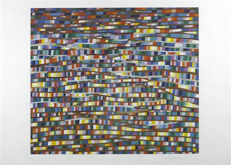 Piero Dorazio (Roma, 1927 - Todi, 2005) Senza titolo, 1992 Serigrafia, mm....