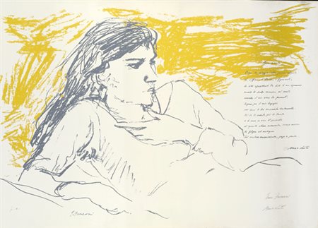 Enzo Faraoni (S. Stefano Magra, 1920) Frammento Serigrafia, cm. 50X70; es....