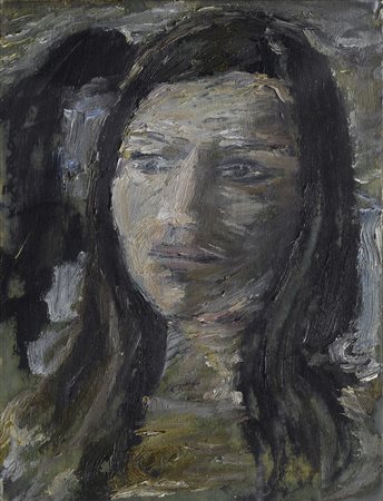 Enzo Faraoni (S. Stefano Magra, 1920) Ritratto di ragazza Olio su compensato,...