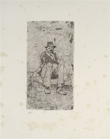 Giovanni Fattori (Livorno, 1825 - Firenze, 1908) Contadino toscano...