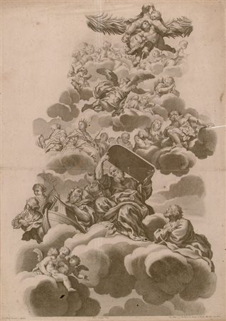 Ciro Ferri Giudizio universale Incisione, cm. 70x50 € 0/0